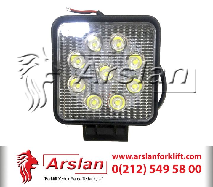 Kare Led Far 10V 80V (Forklift Yedek Parça)