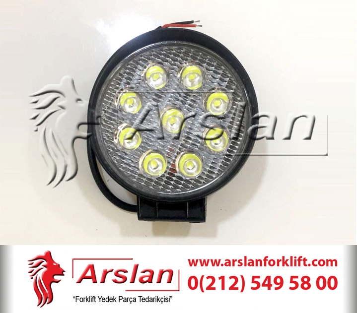 Led Far Yuvarlak 10V 80V (Forklift Yedek Parça)