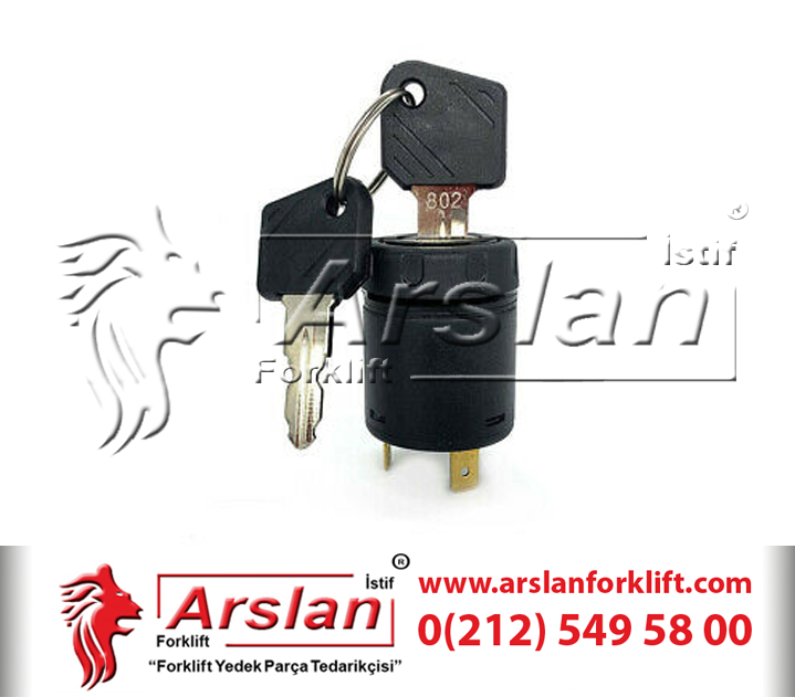 LINDE 7915492618  Key Switch JK802 - Anahtar (Forklift Yedek Parça)