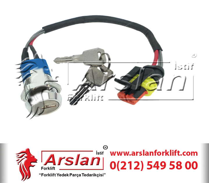 EP 1115-520003-0A Key Switch - Anahtar (Forklift Yedek Parça)
