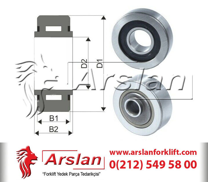 JUNGHEINRICH 51064248 MAST ARABA ÜST RULMANI (Forklift Yedek Parça)