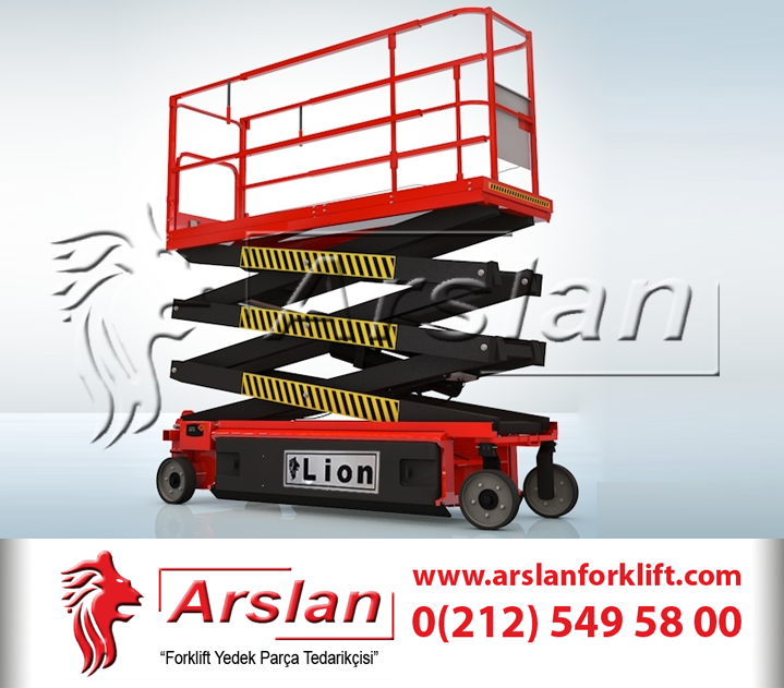 Lionlift AWPS-2356 SERİSİ FULL AKÜLÜ MAKASLI PERSONEL YÜKSELTİCİ ( 7.6 MT )