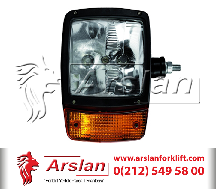 Forklift sinyalli Kare Far Sağ (Forklift ve İş Makineleri İçin) (Forklift Yedek Parça)