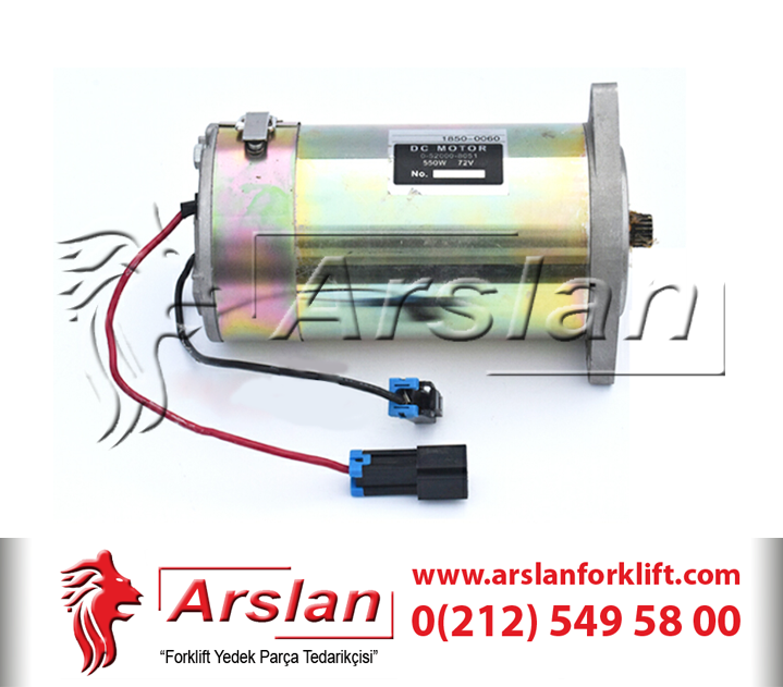 TCM-KOMATSU 0-52000-8051 OEM STEERING MOTOR - DİREKSİYON MOTORU 72V-80V / 550 WATT  (Forklift Yedek Parça)