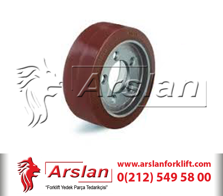 Linde 0039902311 254x102mm Yürüyüş Tekeri  (İstif Makinaları Yedek Parça)