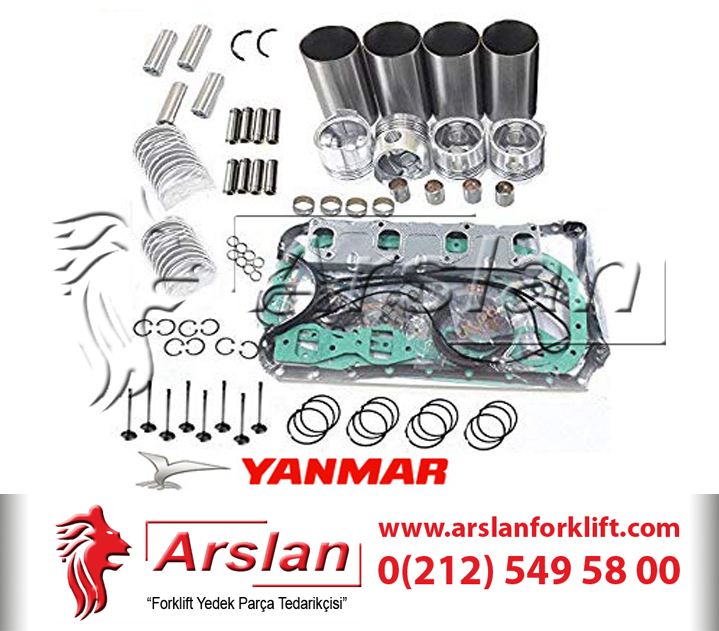 Yanmar Forklift Motor Tamir Kiti Engine Repair Kit 4TNE92 (Forklift Yedek Parça)