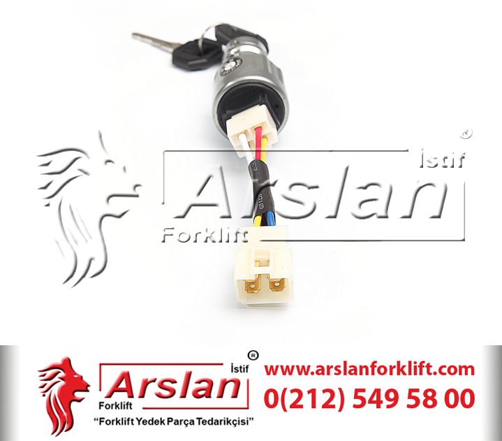 HELI JK421 Key Switch - Anahtar (Forklift Yedek Parça)