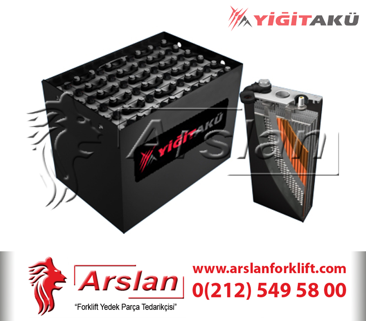 Yiğit Traksiyoner Akü 72 Volt 500AH (Forklift Yedek Parça)