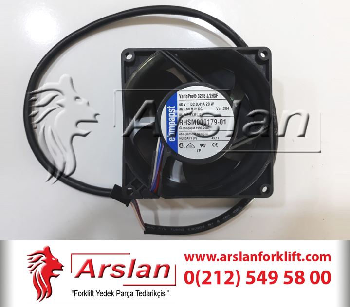 90x90x38 Fan Ebmpapst 20 Watt Devir Sensörlü (Forklift Yedek Parça)