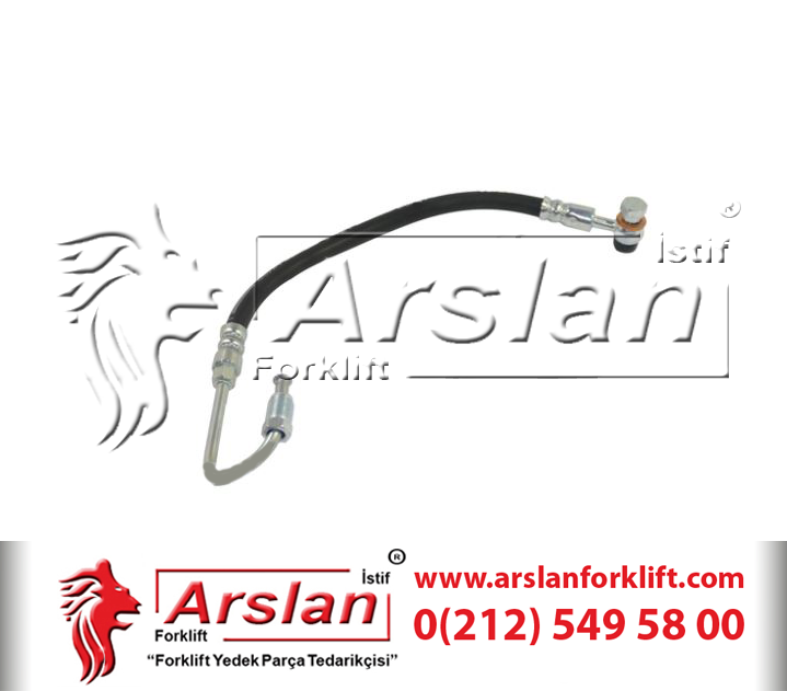 Linde 3355105000 Rakorlu Fren Hortumu-Brake Hose With Fitting(Forklift Yedek Parça)