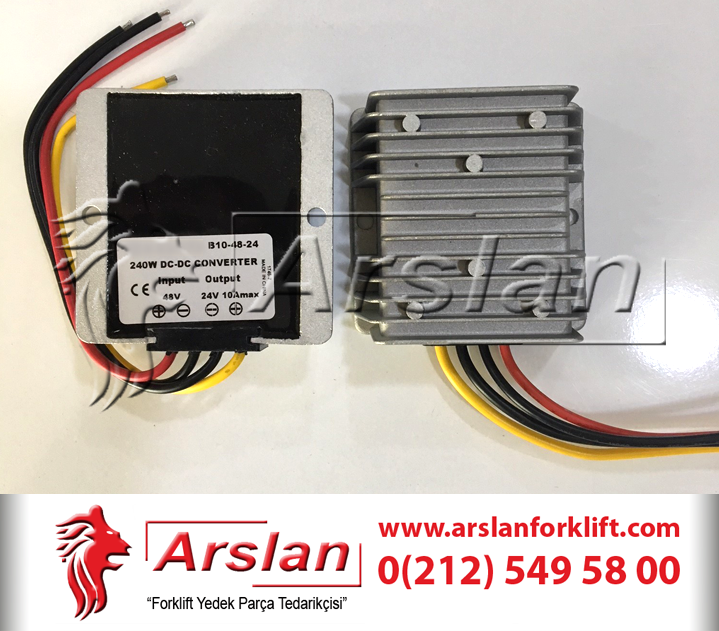 DC-DC Converter 48V - Out 24V 10AH (Forklift Yedek Parça)