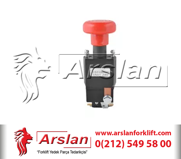 Electric Forklift Emergency Switch 24V 150A  - Acil Durum Şalteri (Forklift Yedek Parça)