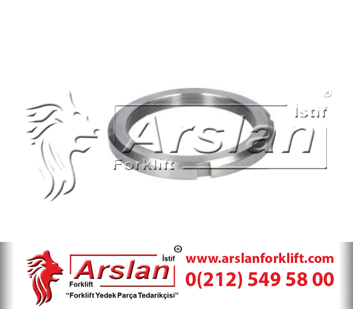 LINDE 0009050233 AKSON SABİTLEME SOMUNU-SLOTTED ROUND NUT(Forklift Yedek Parça)