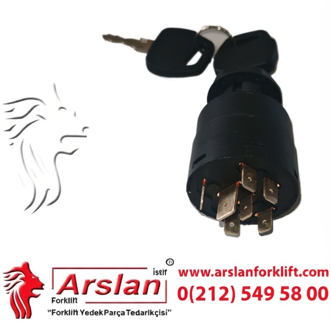 LINDE 7915492628 KONTAK ANAHTARI-IGNITION SWITCH(Forklift Yedek Parça)