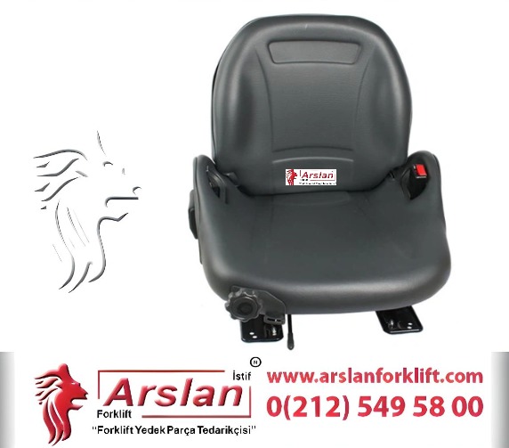 TAM DONANIMLI-SÜSPANSİYONLU KOLTUK (Forklift Yedek Parça)