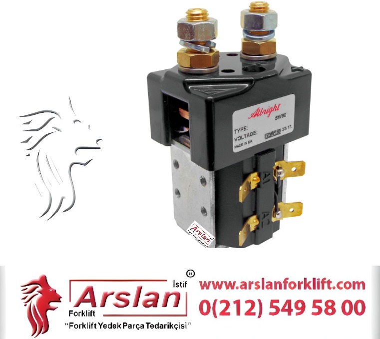 Albright SW80 Kontaktör  12-24-48-80 Volt  (Forklift Yedek Parça)