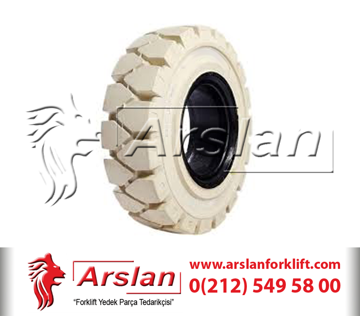 Forklift Lastik - Forklift Teker - Beyaz Dolgu Lastik 7.00-12 (Forklift Yedek Parça)