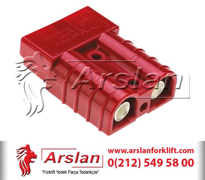 Anderson Power Akü Soketi SBE80 16mm 120V 80AH Kırmızı (Forklift Yedek Parça)