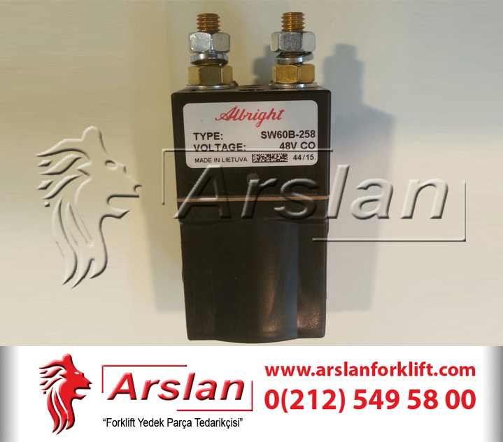 Albright SW60B Kontaktör 48Volt 60 Amper (Forklift Yedek Parça)